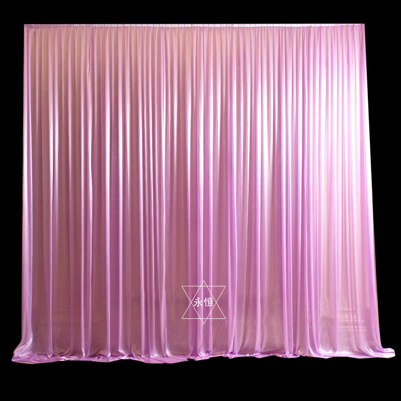 婚庆背景纱幔打底布幔婚礼纱幔布置舞台幕布背景帷幔底幔外贸批发