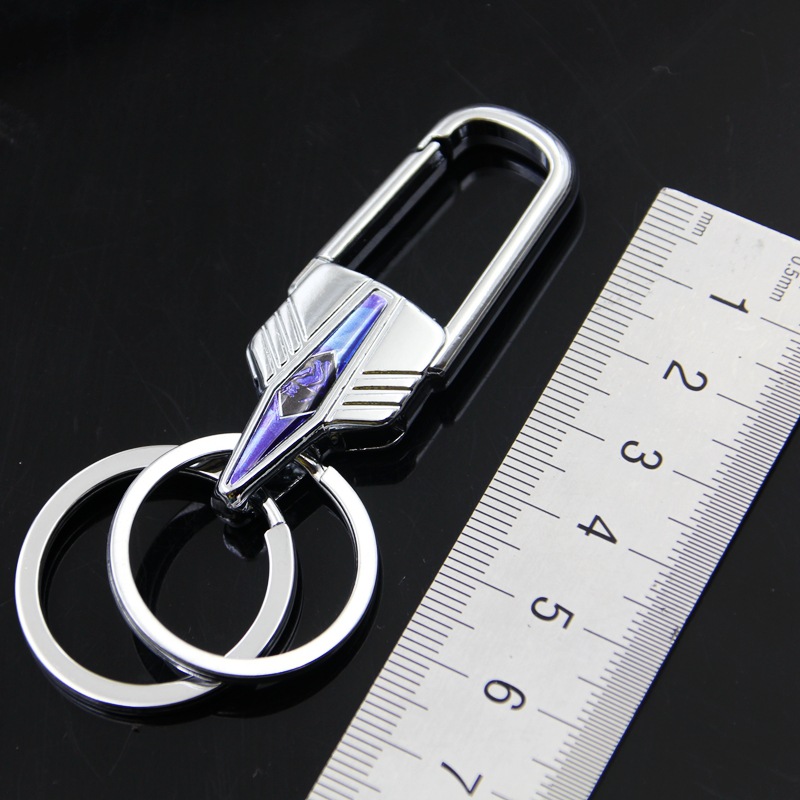 强人464钥匙扣 挂板金属钥匙扣 2元店夜市地摊钥匙挂件男女挂件扣