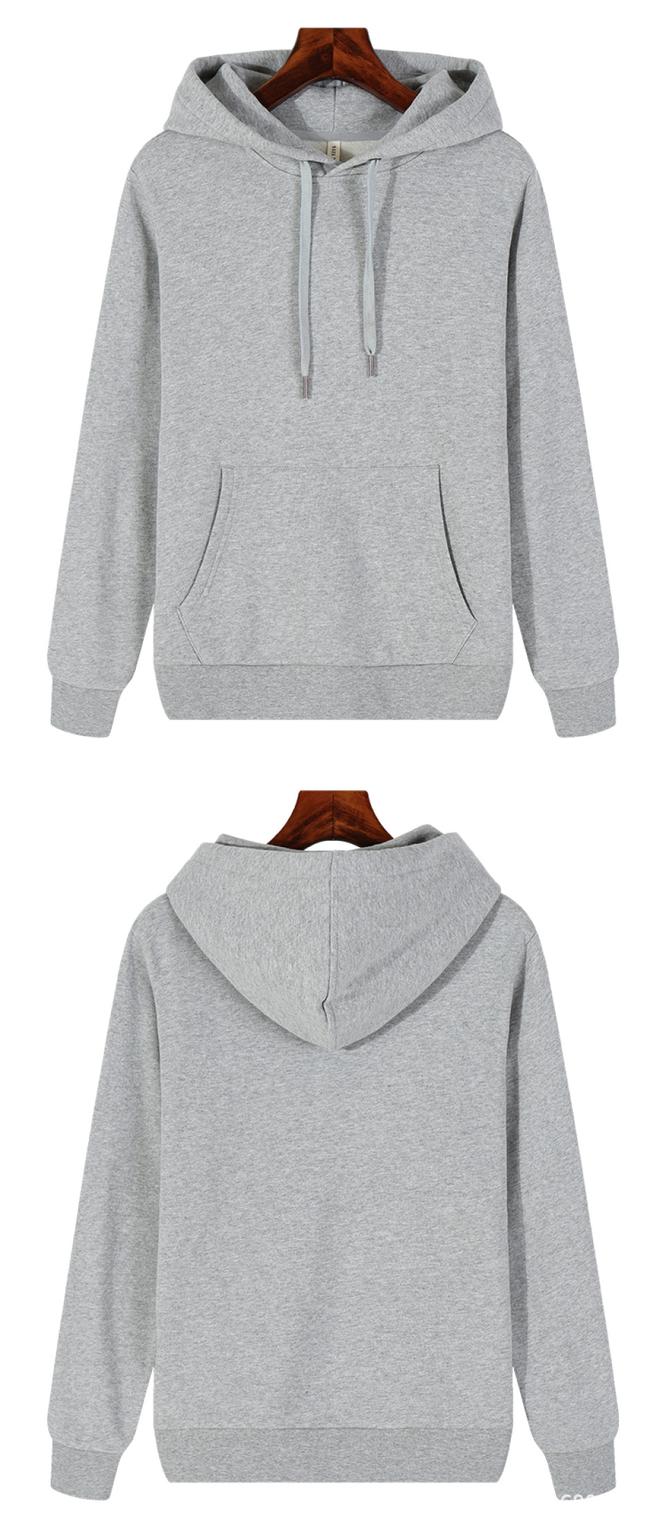 2019秋冬高档舒适纯棉男式卫衣连帽套头定制企业文化衫刺绣logo