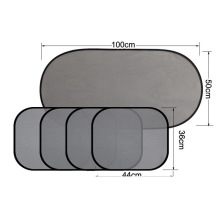 网纱遮阳挡5件套 汽车遮阳挡车载隔热太阳挡 车用 后挡 侧挡 套装