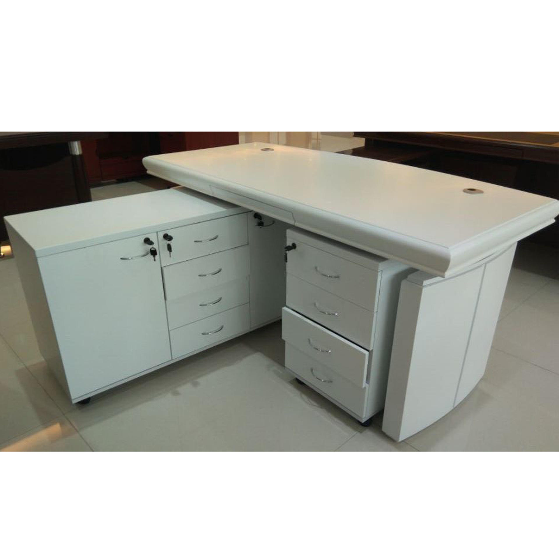 广东办公家具板式接待台前台简约时尚办公咨询台服务台迎宾台