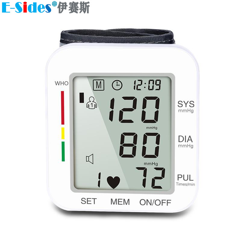 外贸款血压计礼品家用电器充电语音播报血压仪手腕式批发亚马逊