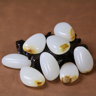 天然阿富汗玉原石吊坠 大小号籽料形挂件带挂件 十元玉器批发