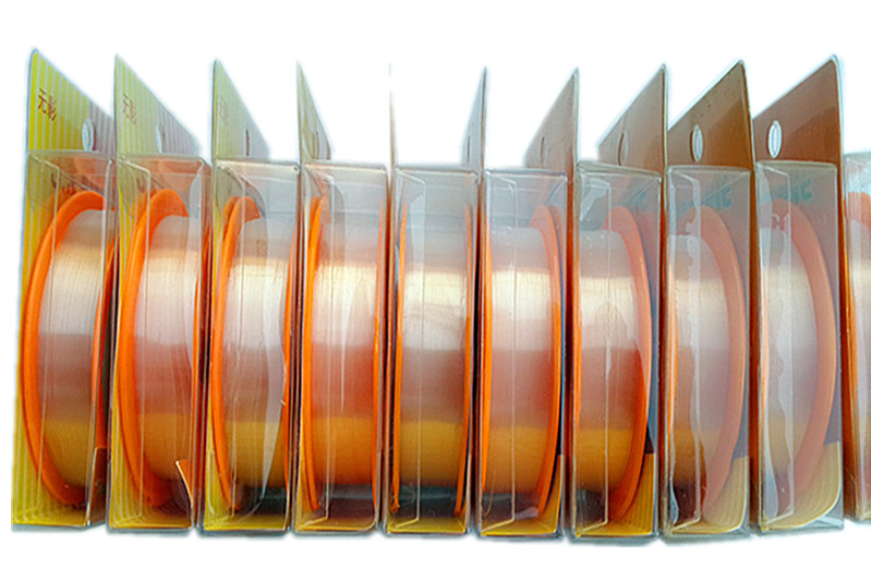 厂家直销强力尼龙纳米科技速战鱼线 100米鱼线无影线白色透明鱼线