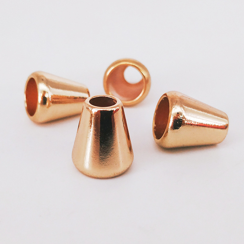 现货电镀黄金色金属吊钟 卫衣帽绳头挂饰绳扣 服饰辅料挂镀帽钟