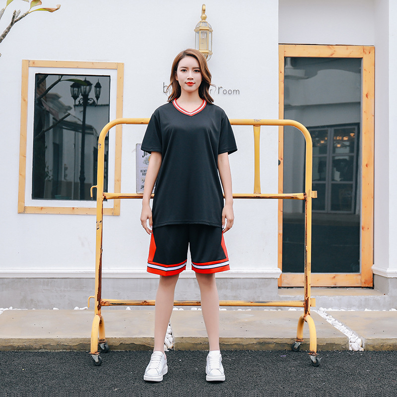 球衣女bf风宽松定制比赛情侣套装篮球服街头路人王球衣潮定制球衣
