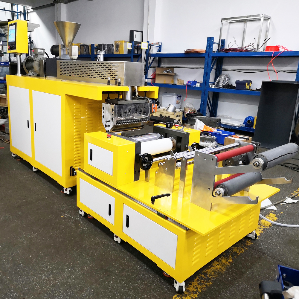 xh432实验型双螺杆挤出机改性材料双螺杆流延膜薄膜机