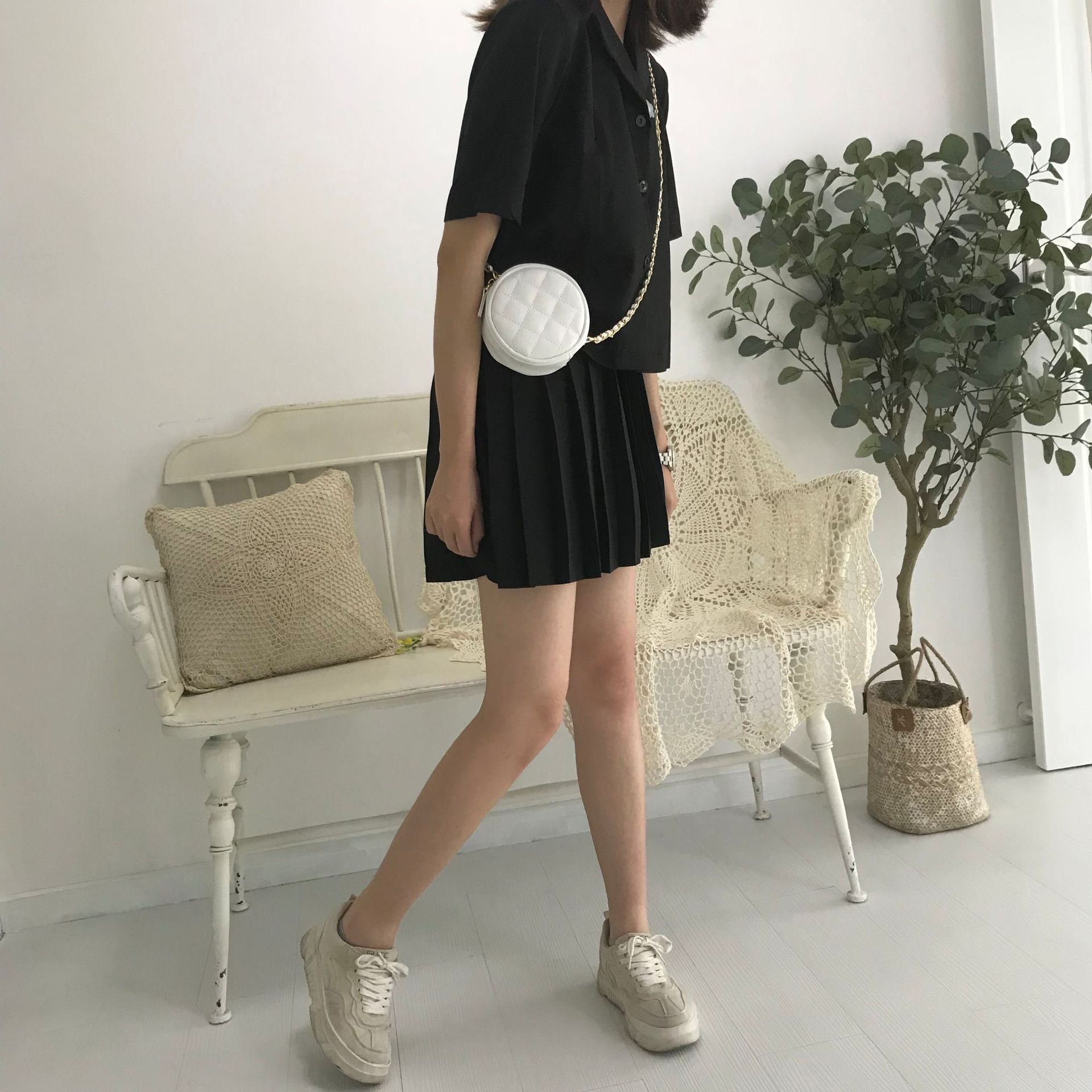 夏季链条包百搭清新网红菱格小香风ins单肩包超火法国小众化女包