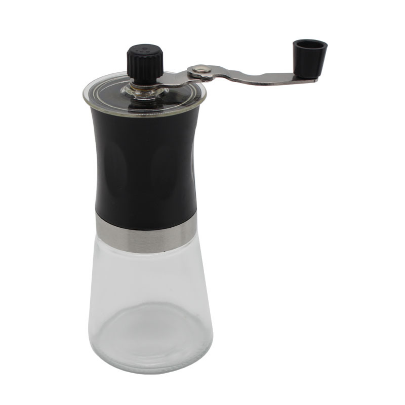 跨境新款手摇玻璃咖啡磨手摇咖啡磨豆机可水洗陶瓷芯 LOGO可做