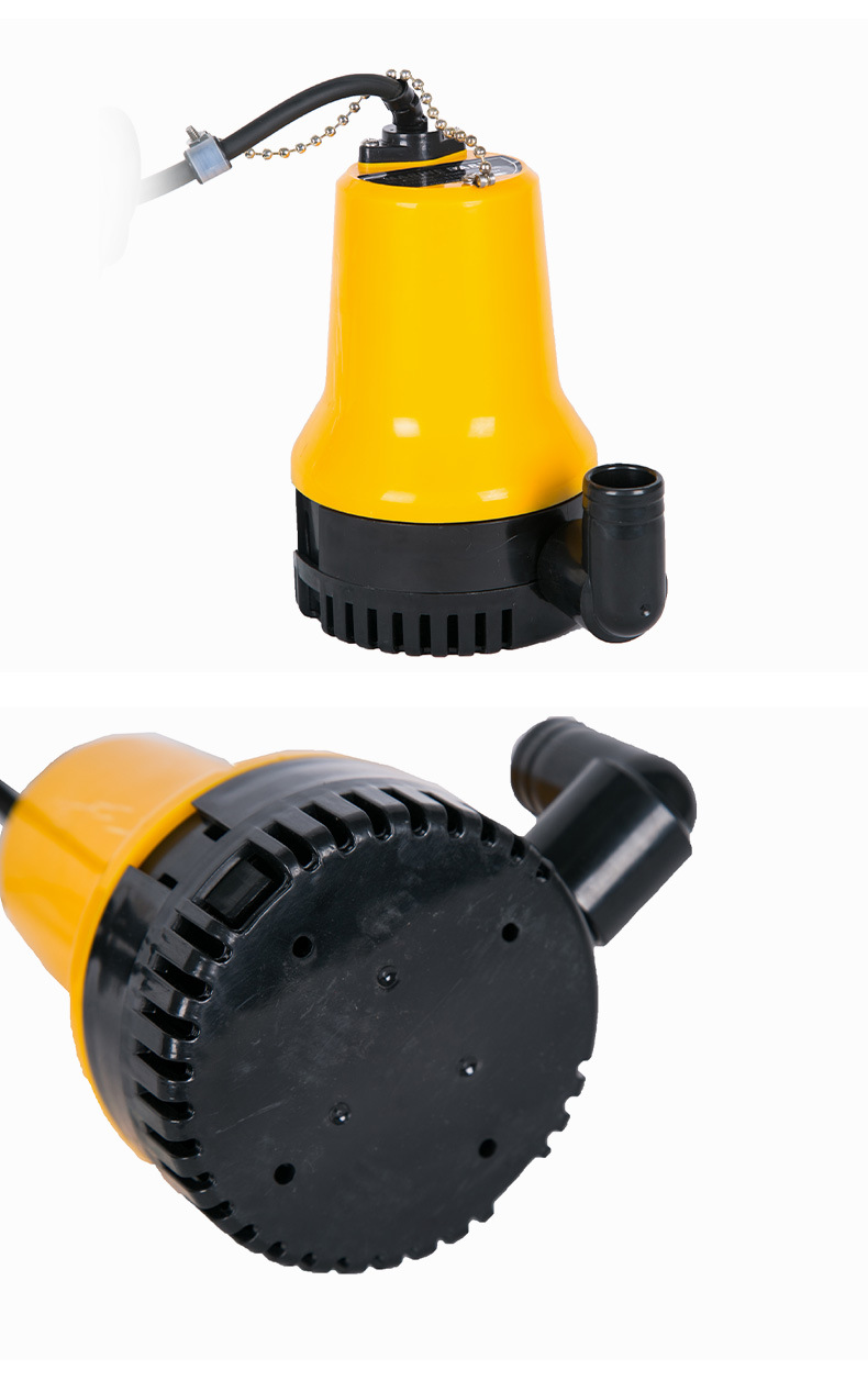 12v24v微型直流潜水泵家用抽水机农用浇地塑料潜水泵船用舱底泵