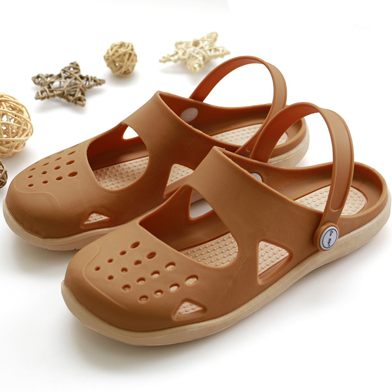 温突越南橡胶凉鞋户外休闲淑女秋夏2019新款耐磨防滑凉拖鞋硅胶鞋