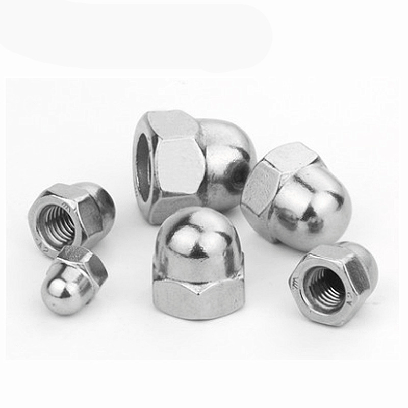 304不锈钢盖型螺母 盖帽螺母一体盖母 din1587圆头盖螺帽 m3-m20