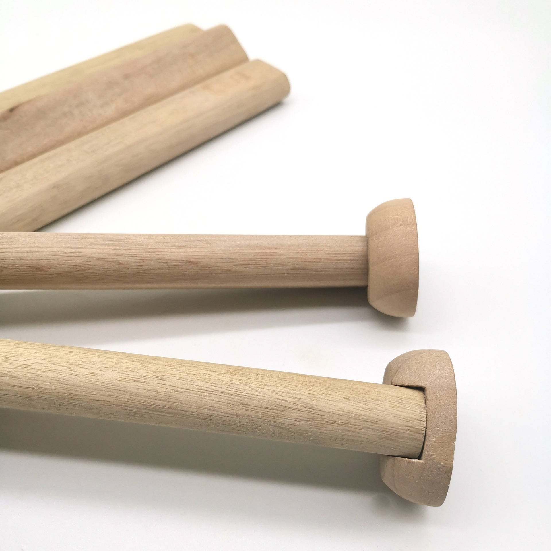 防臭驱虫扁棍木配件香樟木晾衣棒实木衣杆榉木衣杆衣柜挂衣杆