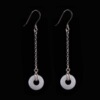 925 Silver earrings Silver ornament Pure product Silver jewelry Emerald Earrings wholesale fashion Accessories Manufactor FC109