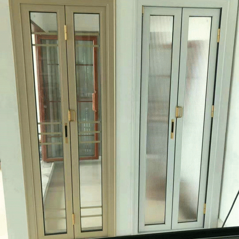 供应定制豪华折叠门 水晶 百折折叠门厂家 无下轨单包折叠门