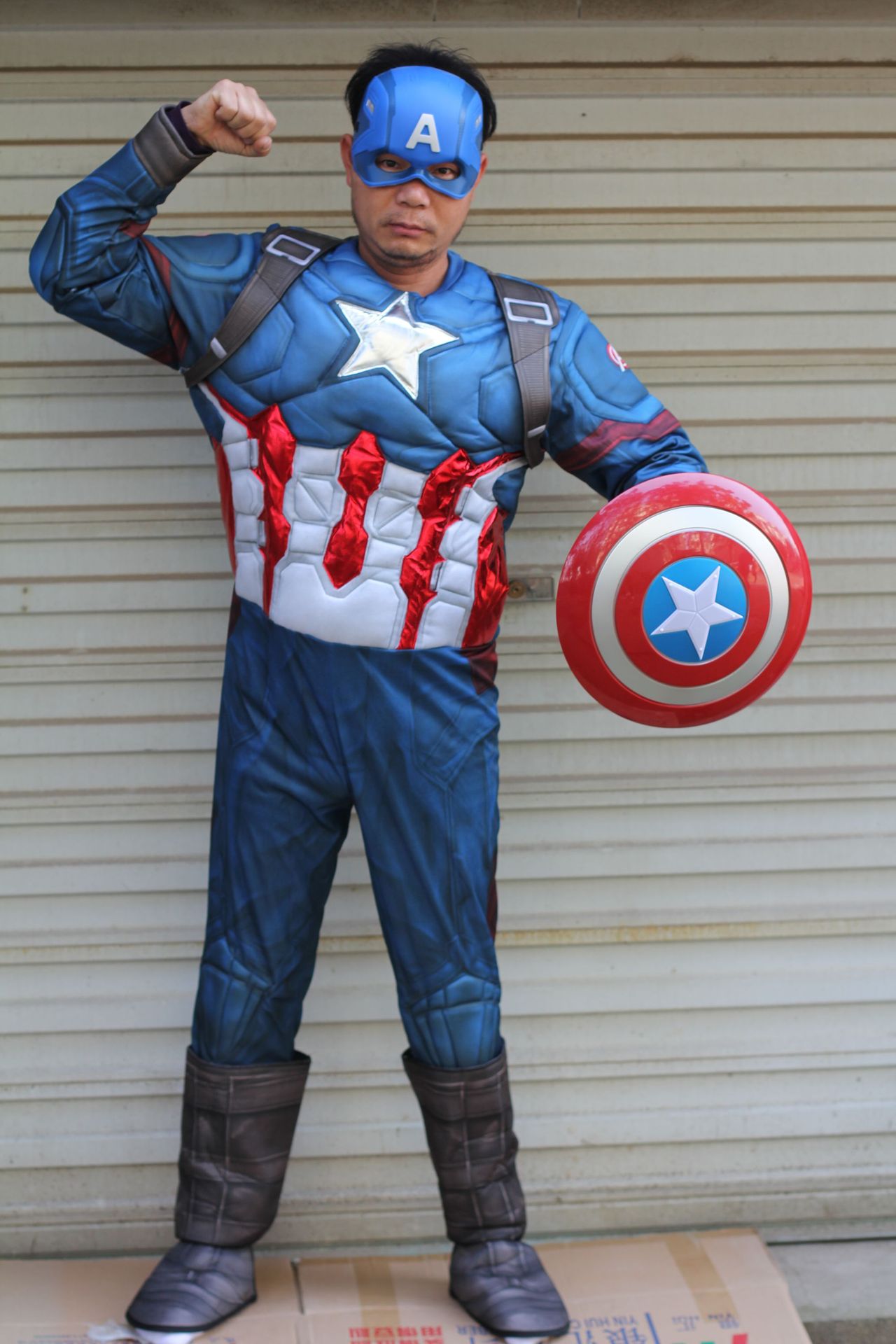 万圣节成人美国队长肌肉服装豪华套装动漫cosplay动漫演出表演服