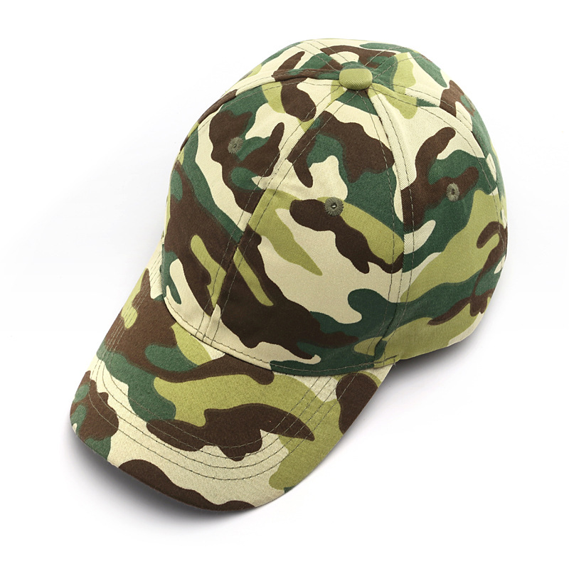 户外时尚休闲百搭运动迷彩鸭舌帽cs棉粉色迷彩帽防晒男女迷彩帽子