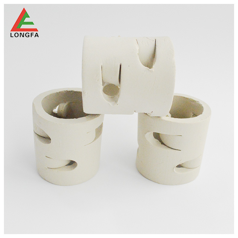 莲发厂家直销优质鲍尔环陶瓷散堆鲍尔环填料污水处理pp填料