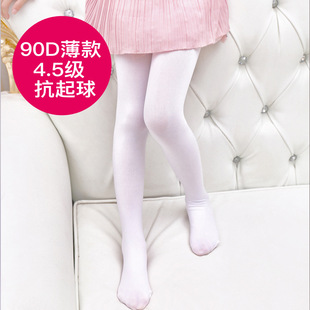 舞蹈袜加厚秋冬加绒大码白色女童连裤袜亚马逊biyouti舞蹈袜880d