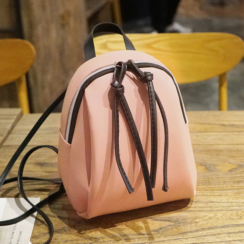 Contrast Color Strap Backpack 2022 Summer Casual Versatile College Style Single Shoulder Crossbody Hand-Carrying Multifunctional Small Backpack