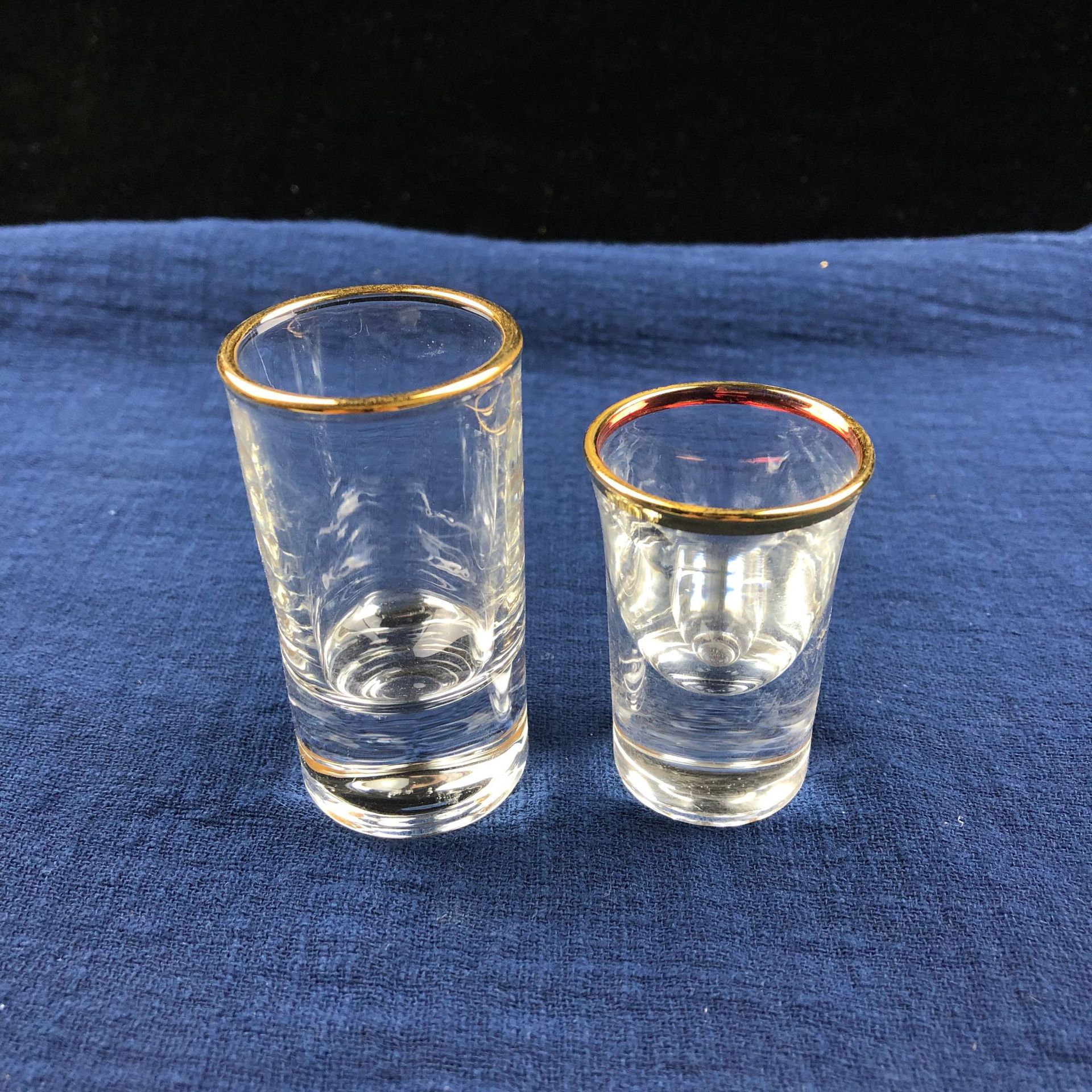 手绘描金边白酒杯15ml 30ml 高档酒店专用精致白酒杯 可加工logo