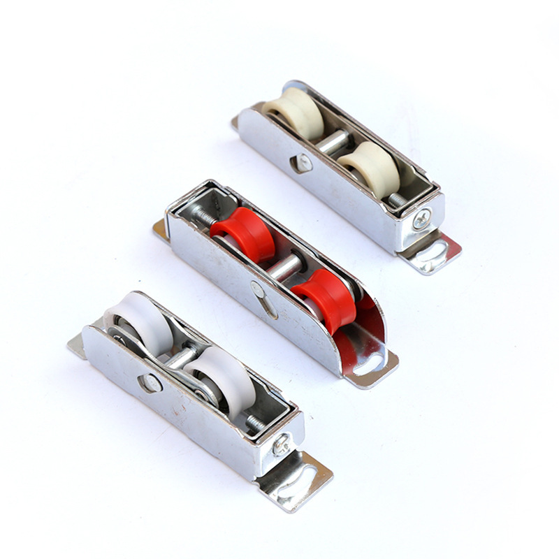 铝塑滑轮断桥双轮滑轮 铝合金推拉窗滚轮 平移门窗轮 窗户滑轮