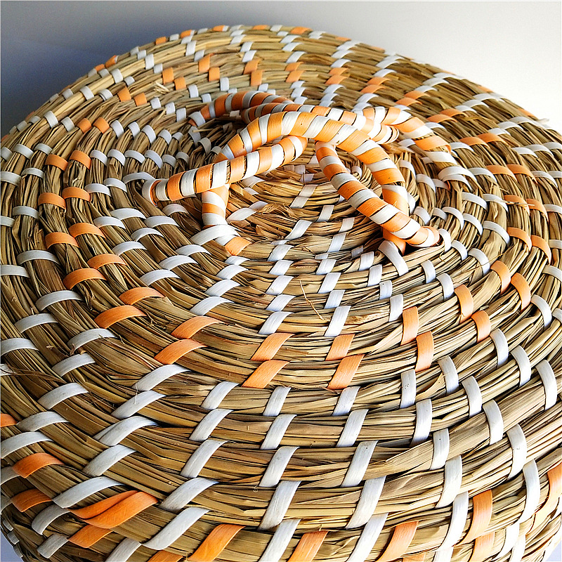 厂家供应纯手工茅草编织食品筐面食茅囤馒头收纳保温盒保鲜篮馍筐