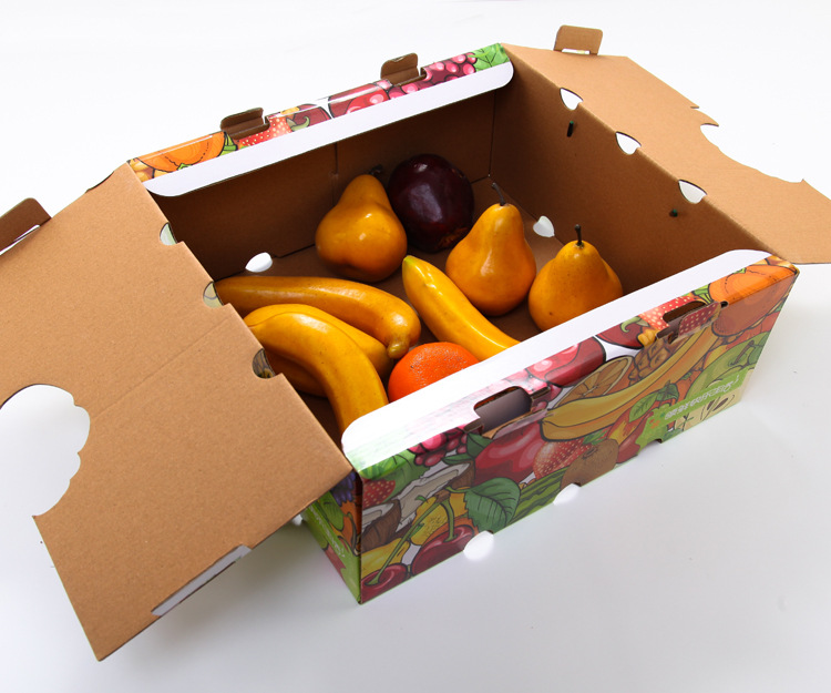 厂家直销瓦楞纸盒水果包装盒手提纸盒高端折叠手提纸盒礼品盒批发