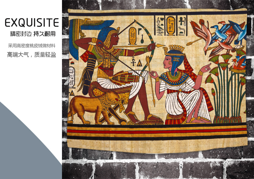 速卖通热销款数码印花古埃及系列挂毯挂布定制欧美风墙壁装饰布艺