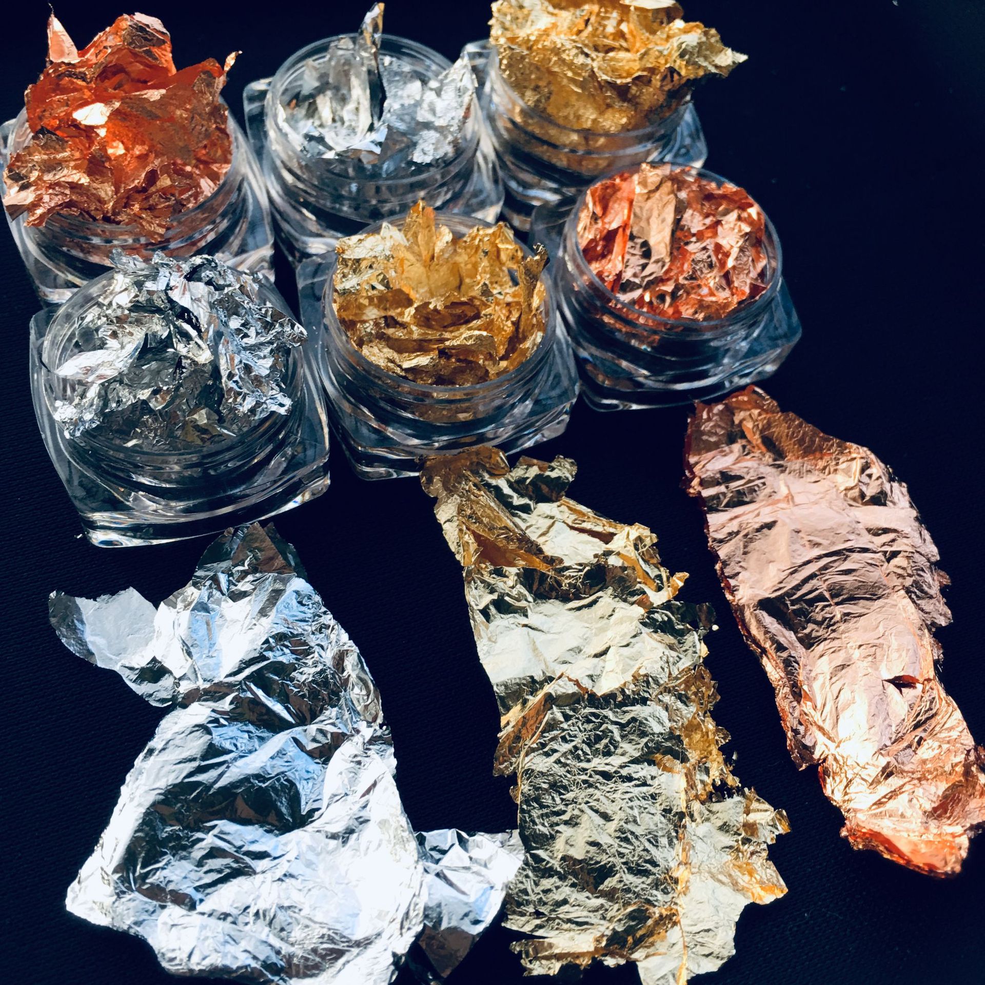 日系美甲锡箔纸 新款指甲贴纸薄款锡箔碎纸美甲金银彩色日本同款