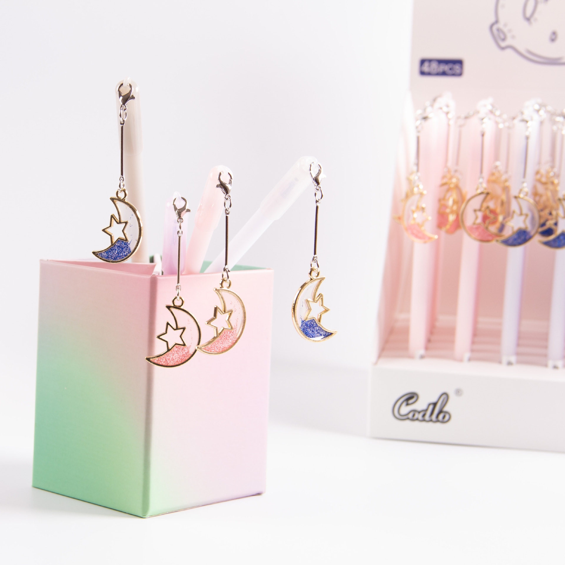 网红爆款流沙星辰 可擦中性笔 梦幻星空摩易热可擦环保学生文具