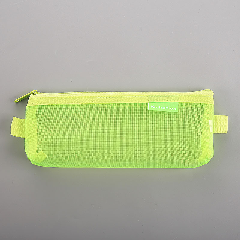 Grid Transparent Pencil Case Wholesale Simple and Fresh Pencil Bag Creative Exam Pencil Case Men and Women Large Capacity Stationery Bag