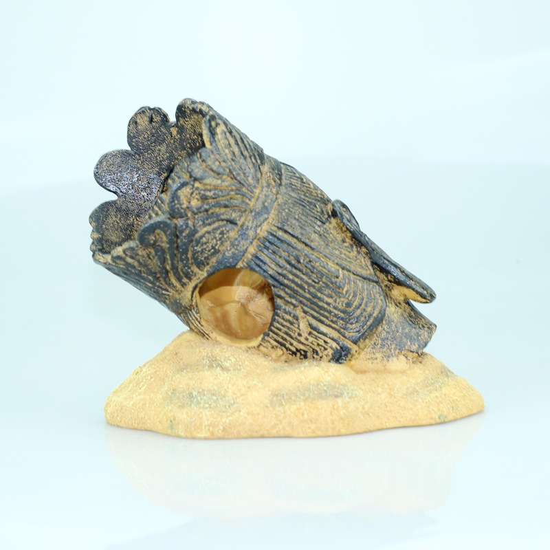 创意水族造景观音玉手佛像佛手鱼虾躲避屋鱼缸装饰摆件树脂工艺品