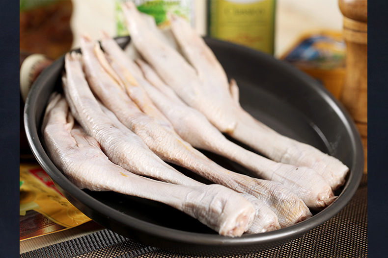 厂家供应大鹅鹅掌生鲜冷冻朗德鹅掌农建散养大鹅真空包装1kg批发