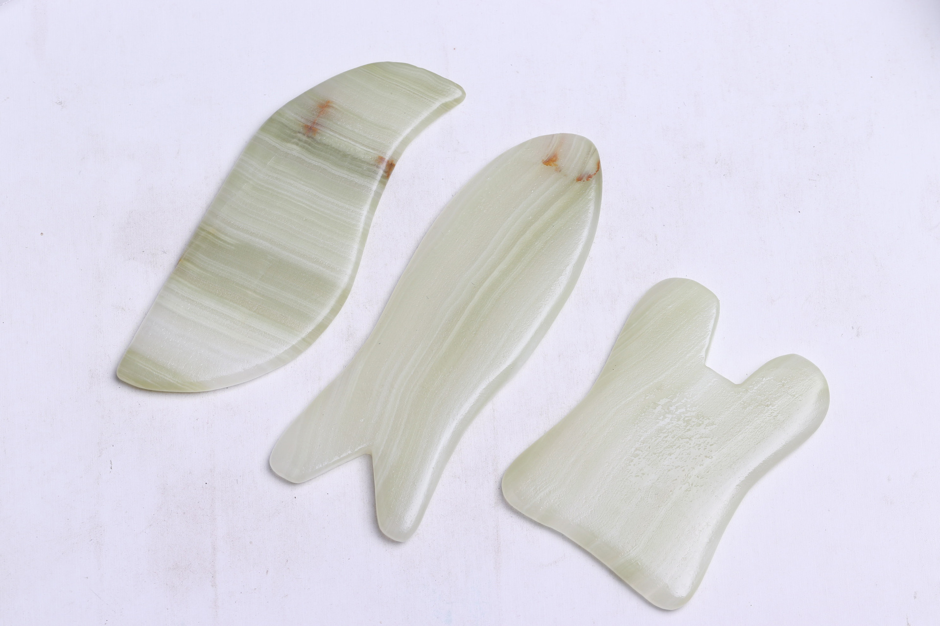 厂家直销天然阿富汗玉缠丝玉刮痧板玉石玉器按摩器刮痧器美容用品