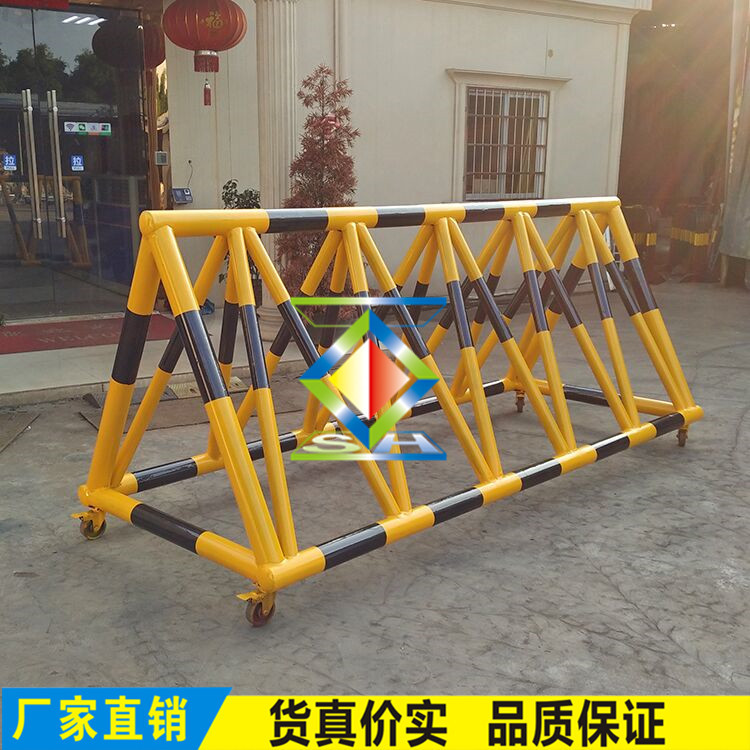 东莞可移动防撞栏 校门部队防暴防恐移动拒马厂家 可定做移动路障
