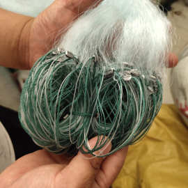 源头厂家粘网渔网 三层渔网粘网 加重钉脚单层挂子捕渔网