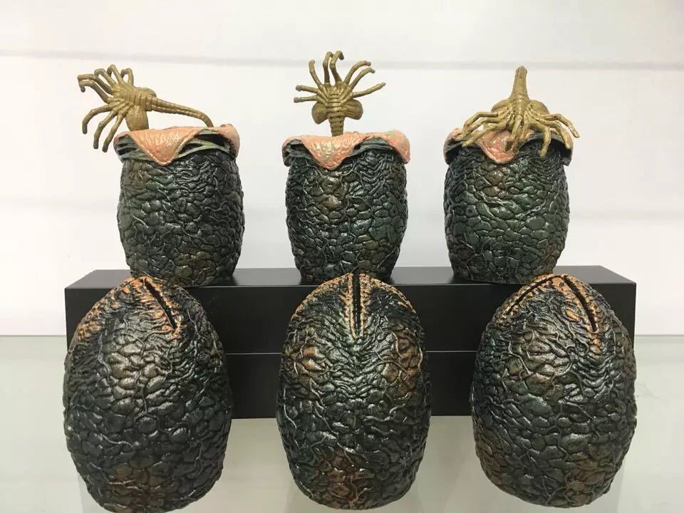 neca异形蛋 爬脸虫 异形场景盒蛋 6枚一套 袋装 模型手办