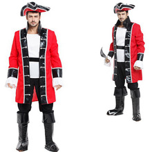 万圣节cosplay服装成人男款舞台演出服 帅气海盗服海盗服M-0093