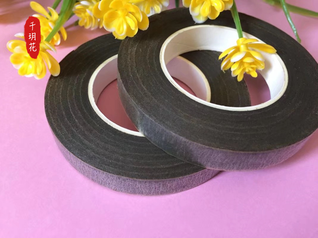 花艺胶带 彩色丝网花仿真花假花艺胶带绿胶布花艺绿胶带 粘性胶带