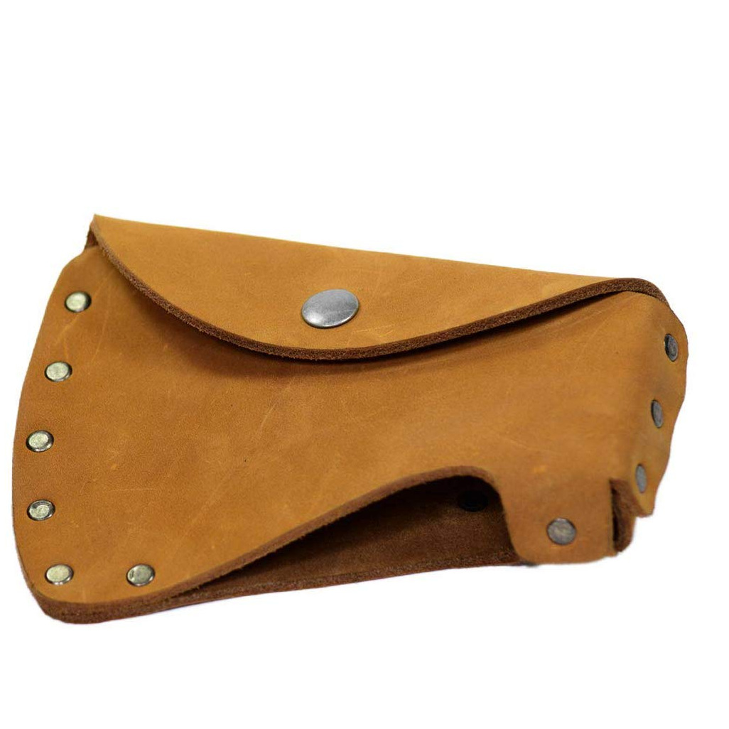 牛皮斧头皮套 户外斧头保护套腰斧套 野营劈柴刀套 园林斧工具套