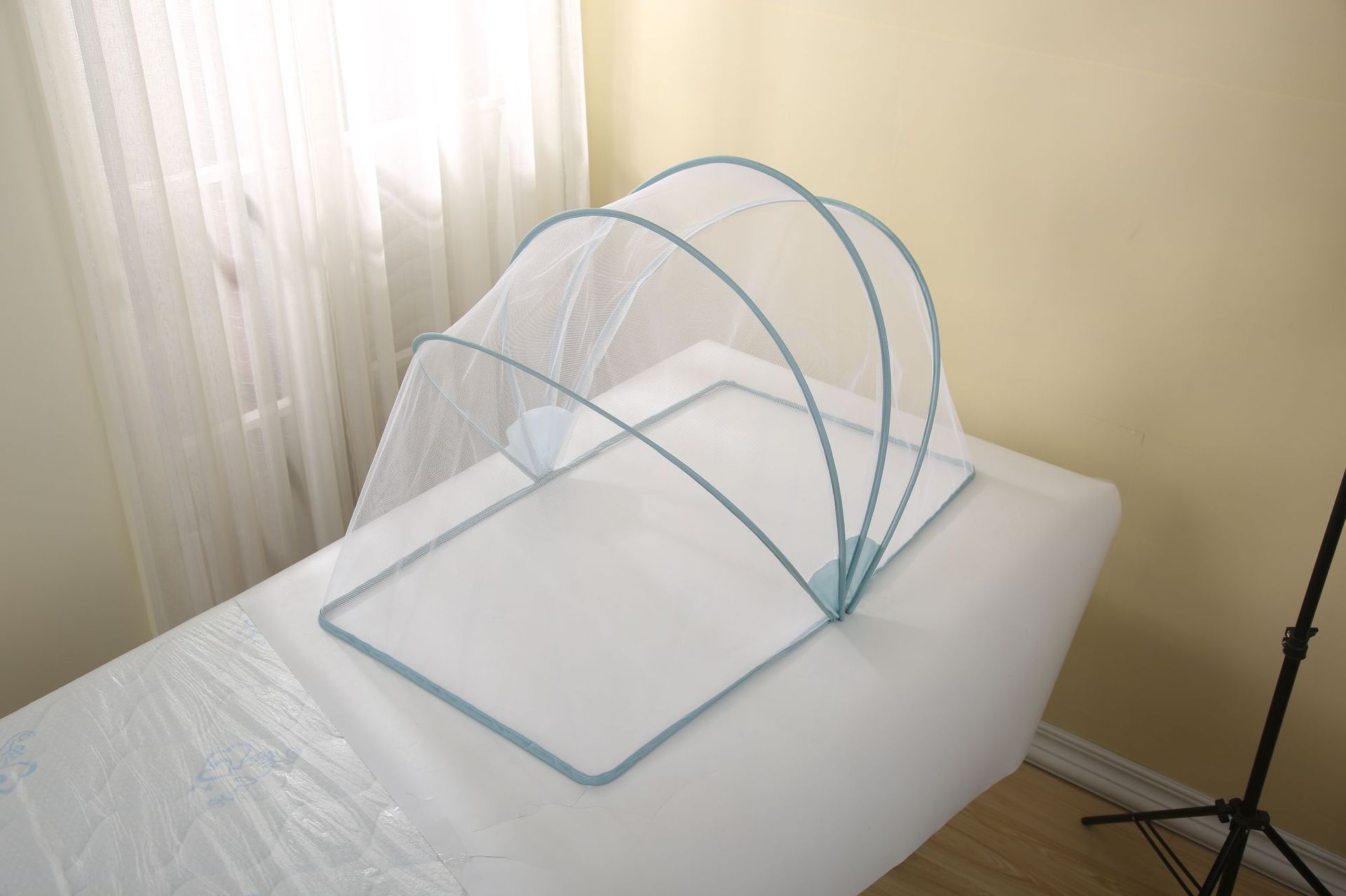 婴儿蚊帐可折叠宝宝蚊帐新生儿童婴幼儿蚊帐防蚊罩蒙古包遮光无底-阿