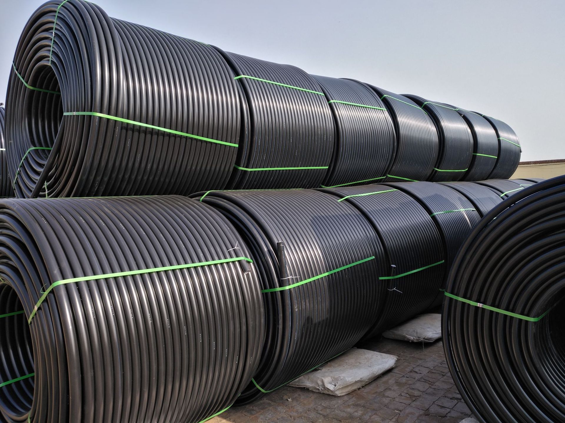 pe硅芯管穿线盘管通信电缆保护套管电力预埋监控管25/32/40/50/60