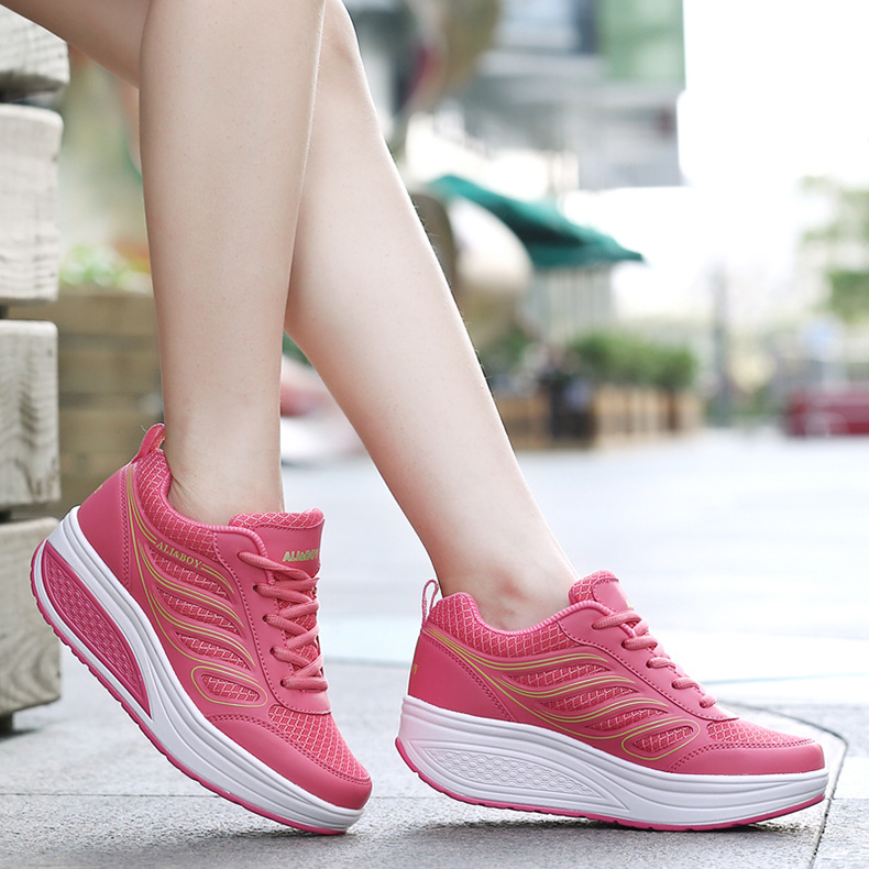 跨境女士摇摇鞋shoes广场舞鞋子woman中年女鞋妈妈鞋中老年女新款