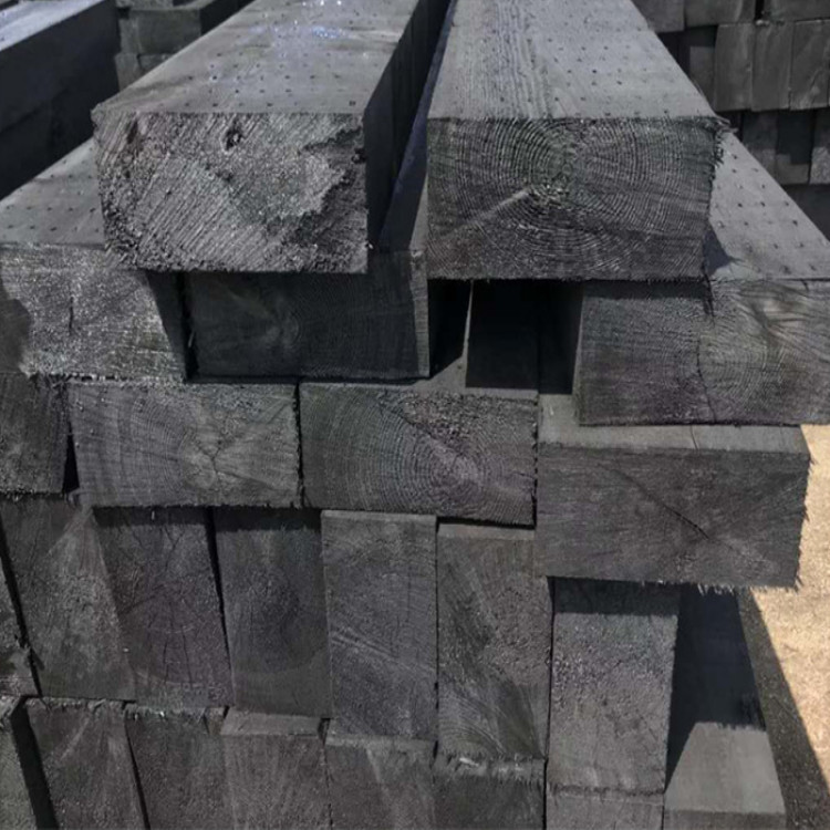 枕木樟子松枕木轨道用油浸岔枕木1200*140*140mm枕木