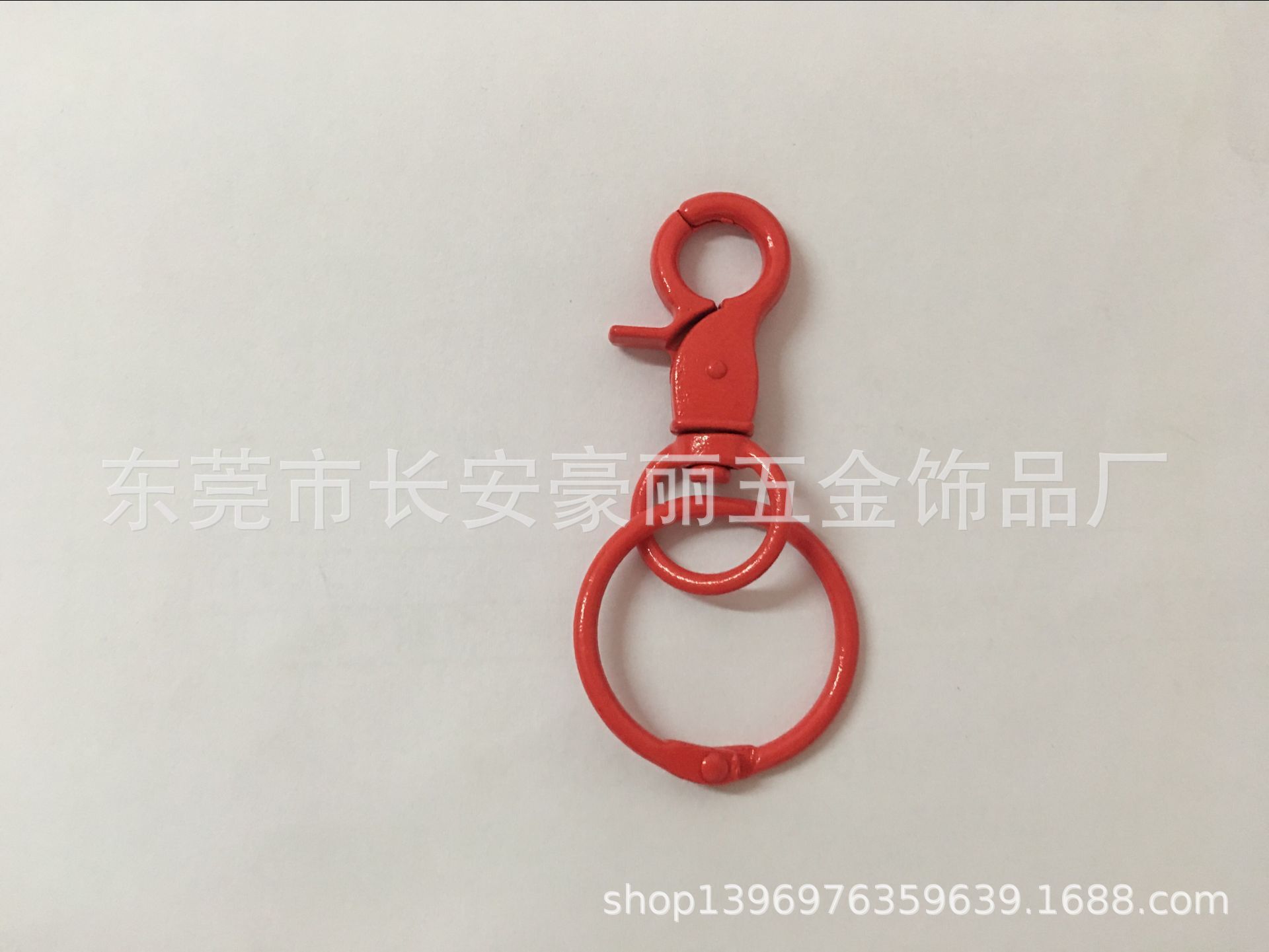 21 Color Paint Snap Hook plus Circlip Flat Ring Paint Keychain Spring Keychain Color Lobster Buckle