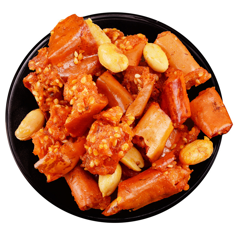 味思缘油炸香辣酥辣椒脆香脆椒花生米干吃零食商用配菜350克罐装