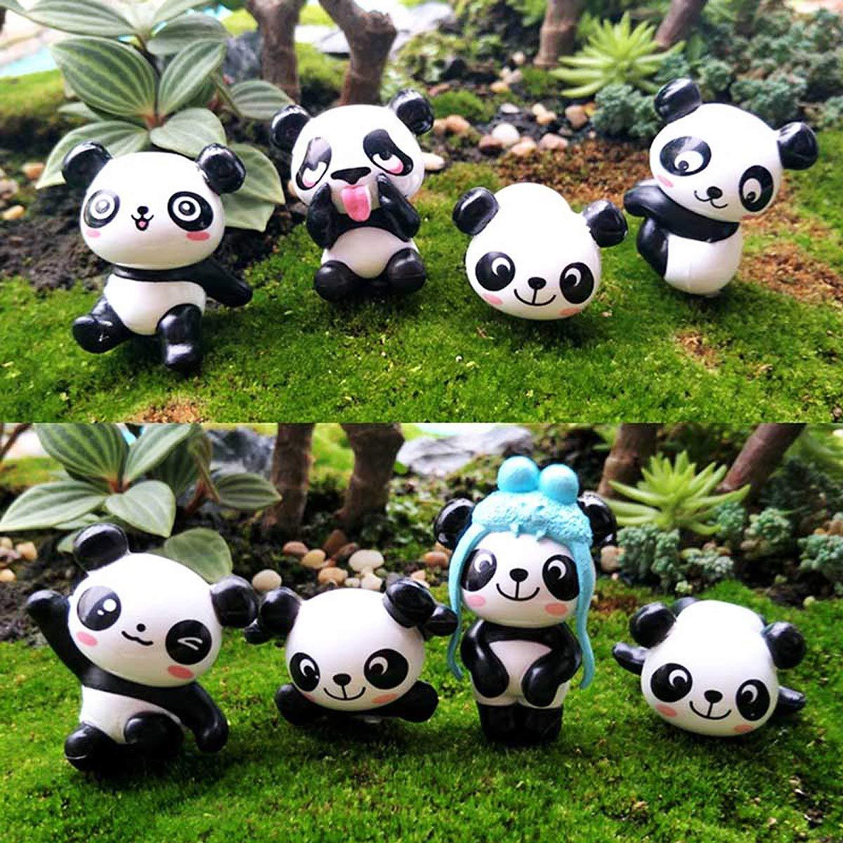 跨境爆款苔藓微景观装饰摆件迷你可爱小熊猫diy造景饰品小熊贝贝