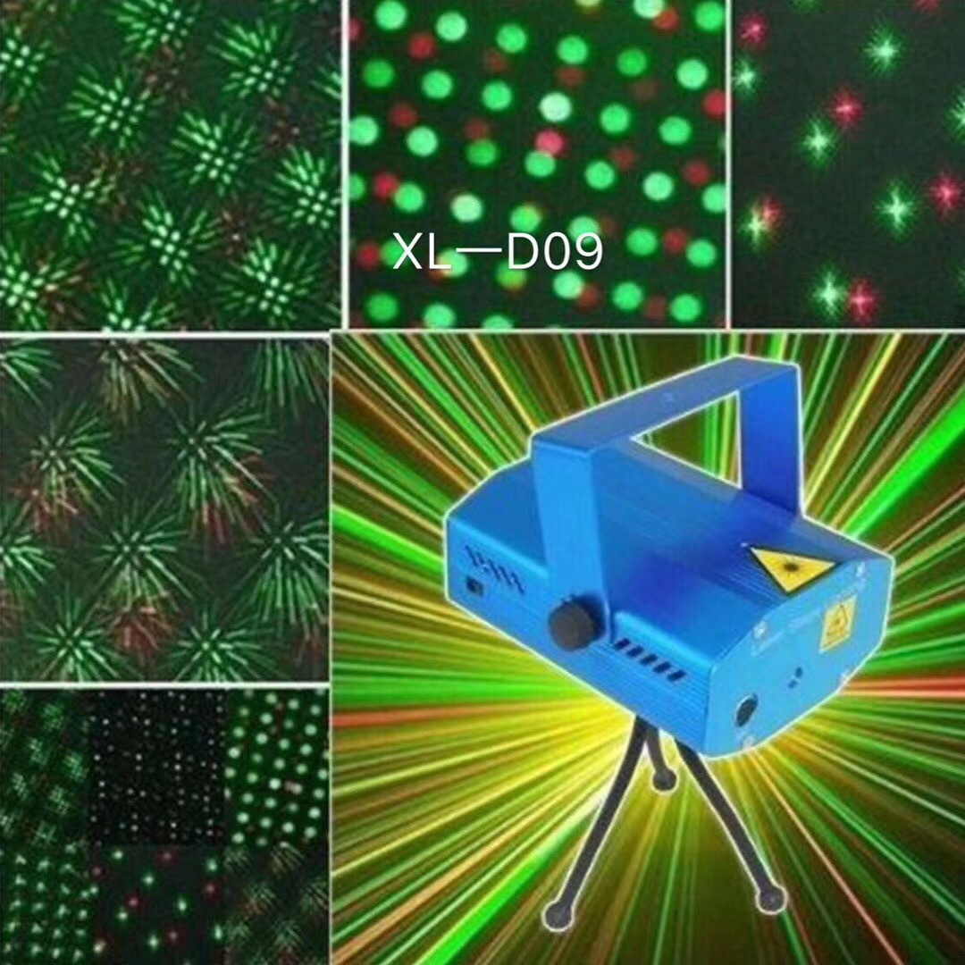 跨境专供声控迷你激光灯镭射灯满天星舞台灯光ktv灯激光灯圣诞灯