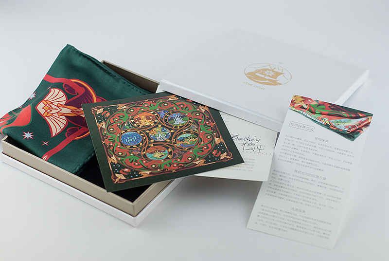 丝巾礼品盒手提袋 大红色喜庆手提式丝巾包装盒 丝绸围巾包装纸盒